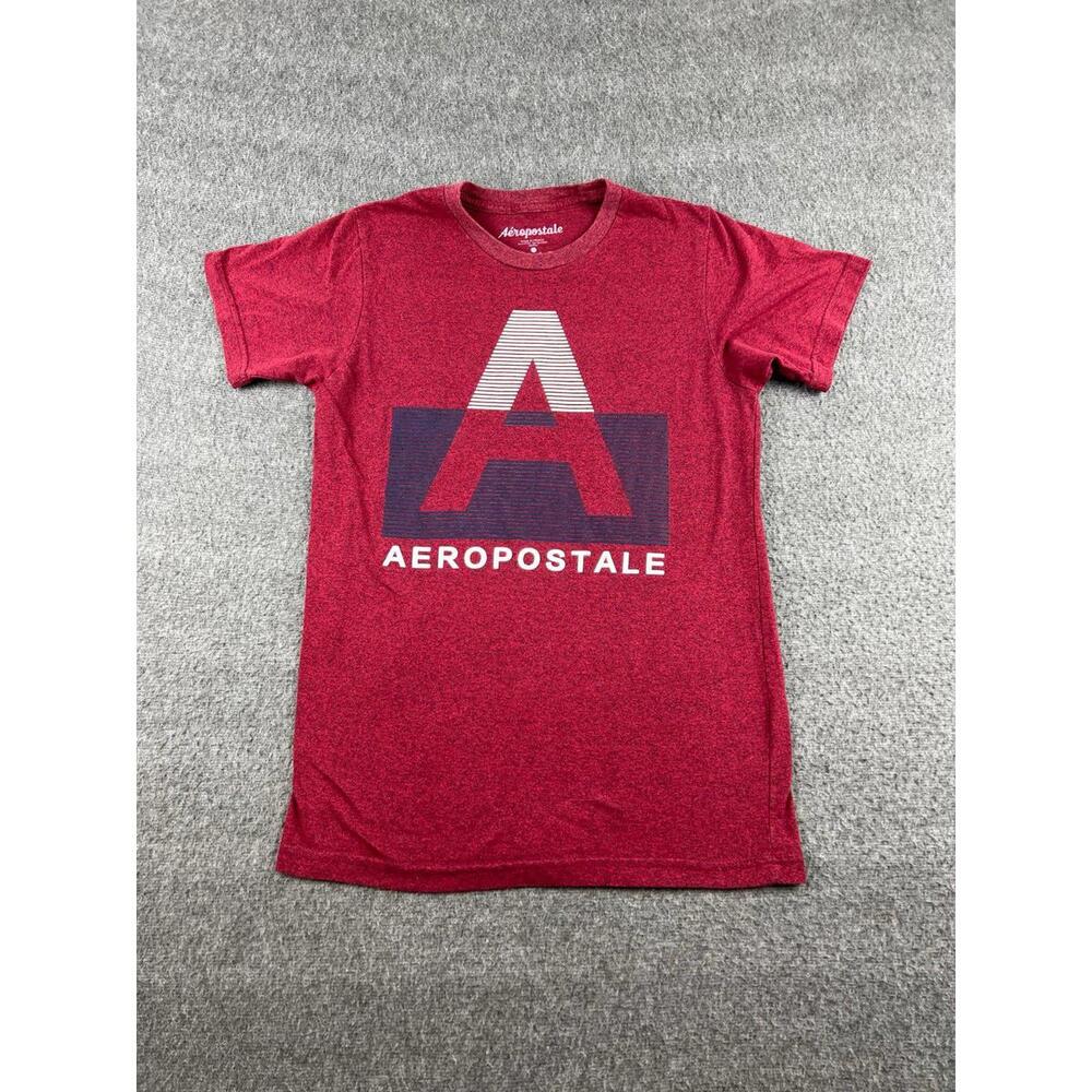 Aeropostale Men's Red Graphic T-Shirt‎ Size Small
